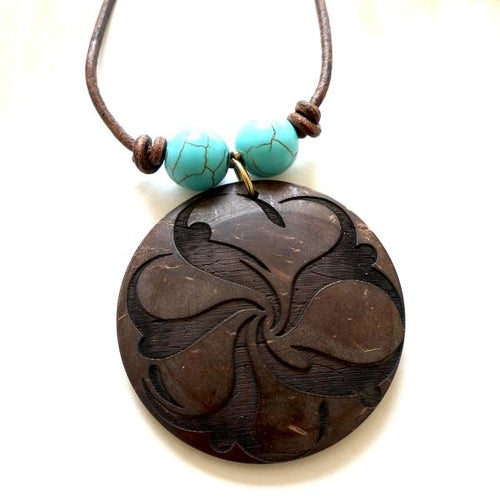 Coconut Flower Pendant