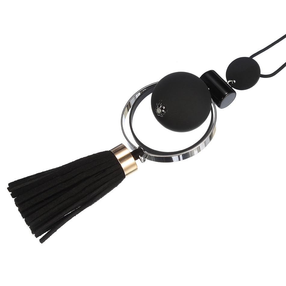 Long Wooden Necklace