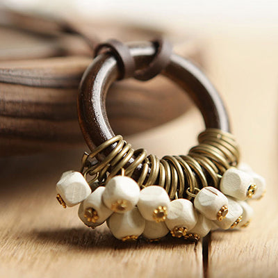 Trendy Boho Style Wooden Necklace