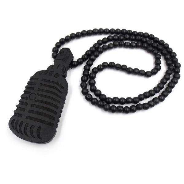 Trendy Wooden Necklace with Wooden Pendant
