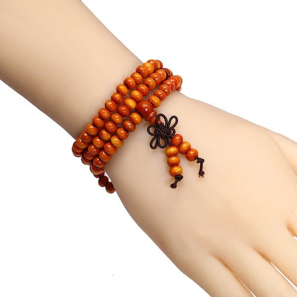 Trendy Natural Sandalwood Beads Bracelet