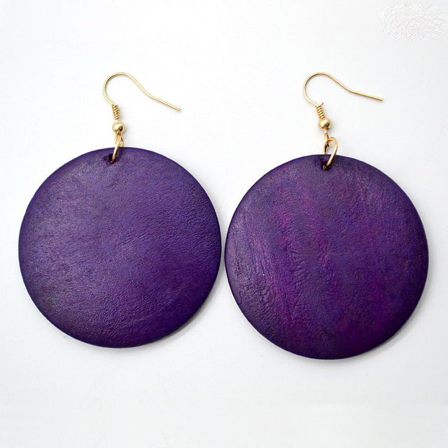 Trendy Wood Dangle Earrings