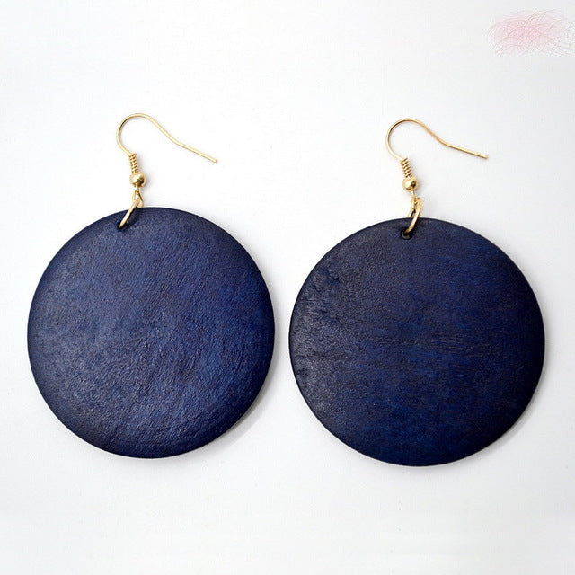 Trendy Wood Dangle Earrings