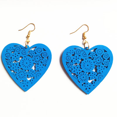 Classy Heart Shaped Drop Earrings