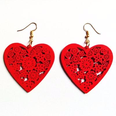 Classy Heart Shaped Drop Earrings