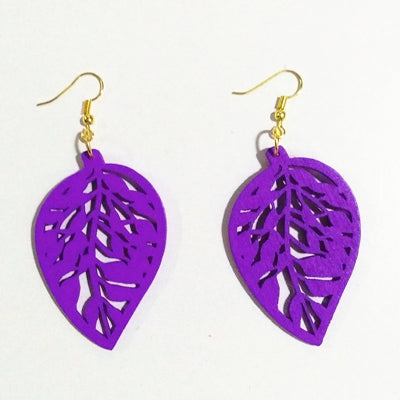 Fashionable Leaf Shape Drop Earrings