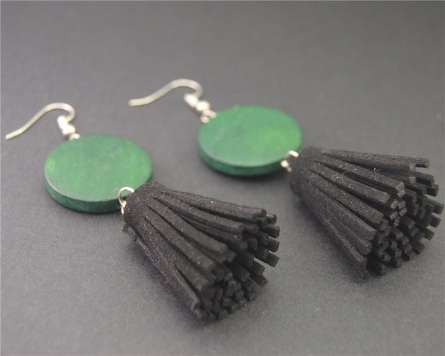 Stylish Wooden Drop Earrings
