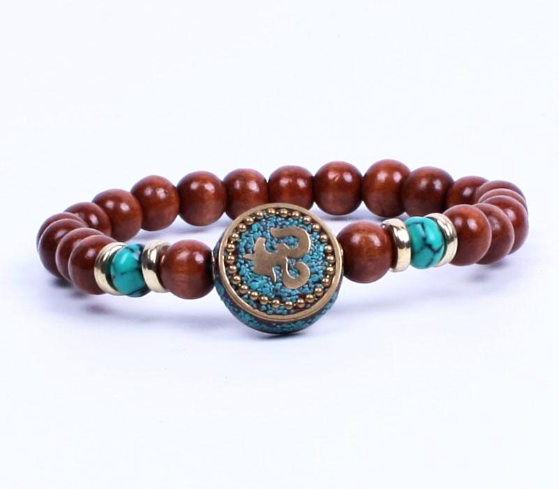 Wood Bead Elastic Bracelet